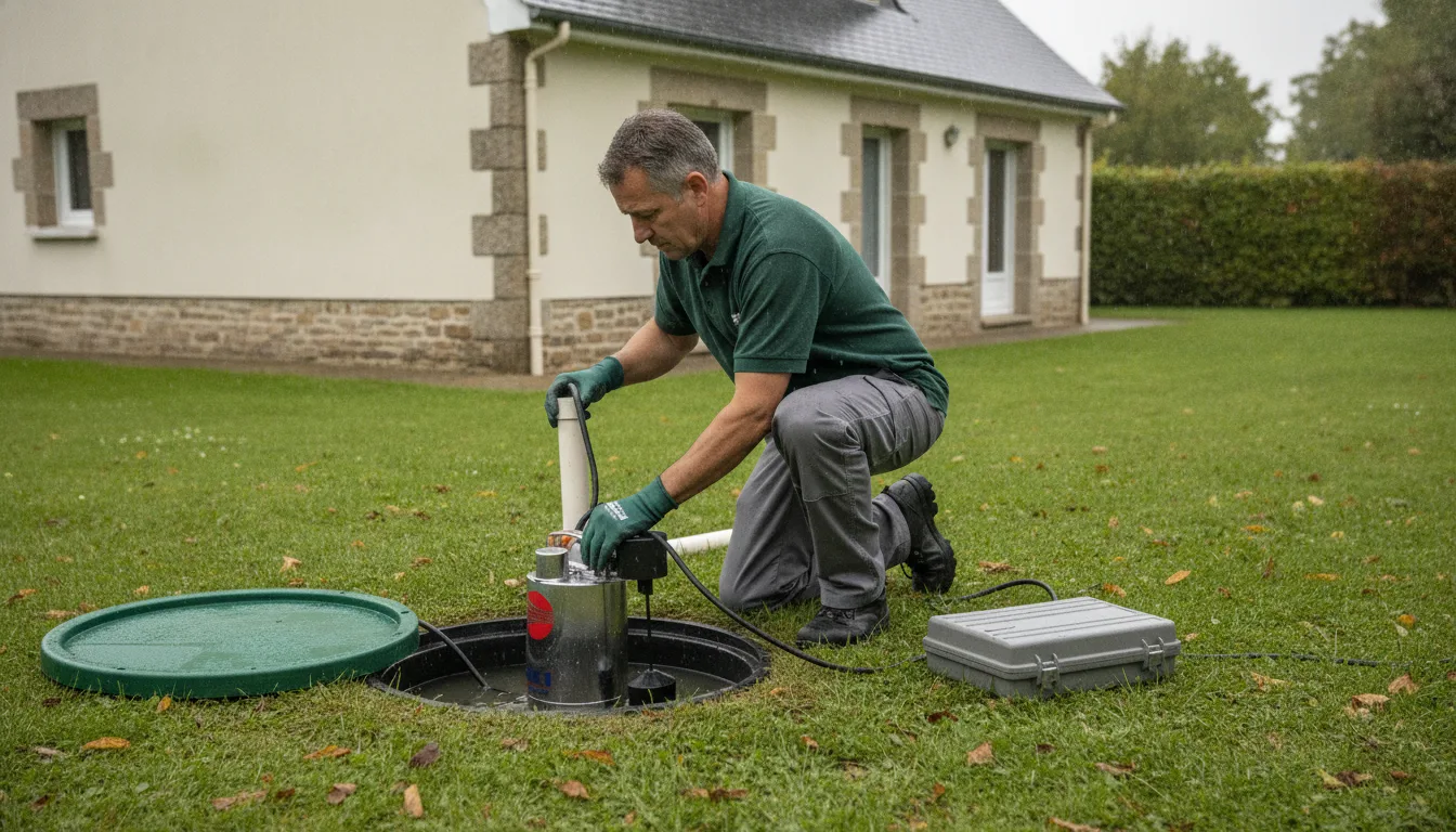 Dépannage pompe de relevage Donges – méthode / geste technique